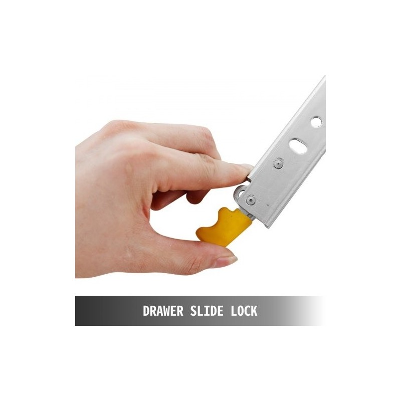 Raskaan käytön laatikkokiskosarja 28 tuuman kylmävalssattu teräs 500 paunaa täysulosveto pari