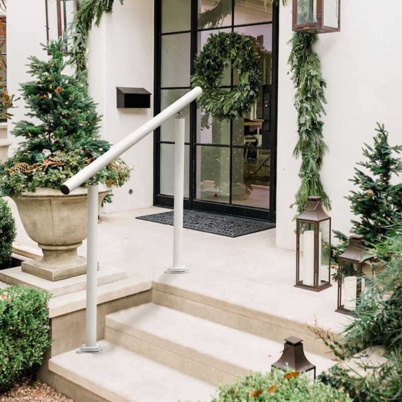 Ulkokäsijohde alumiini ja rauta 1–3 portaalle säädettävä 0–45 asteen kulma valkoinen