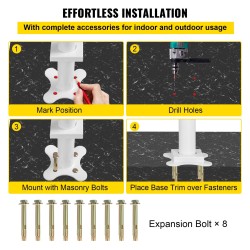 Portaiden alumiinikaide valkoinen 0–5 askelmaa säädettävä kulma sisäkäyttö ulkokäyttö