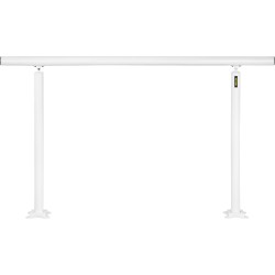 Portaiden alumiinikaide valkoinen 0–5 askelmaa säädettävä kulma sisäkäyttö ulkokäyttö