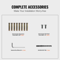 Alumiininen ulkoportaiden kaide 91 x 89,5 cm sopii 2–3 portaisiin musta ruuvisarja