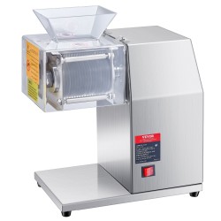 Lihaleikkuri 850W ruostumaton teräs 5 mm irrotettavat terät kotiin ravintolaan