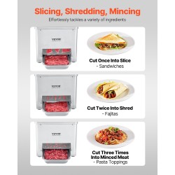 Sähköinen lihaleikkuri ruostumattomasta teräksestä 550 W 3,5 mm 159 kg tunnissa