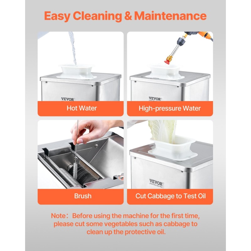 Sähköinen lihaleikkuri ruostumattomasta teräksestä 550 W 3,5 mm 159 kg tunnissa