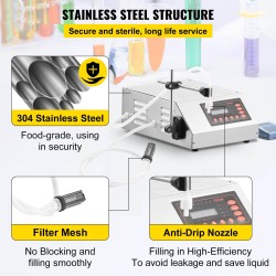 Nestetäyttökone GFK-160 5–3500 ml ruostumaton teräs LCD-näyttö itseimevä pumppu