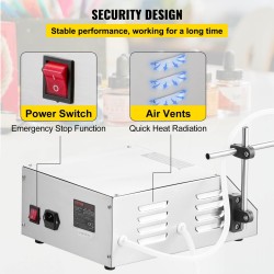 Nestetäyttökone GFK-160 5–3500 ml ruostumaton teräs LCD-näyttö itseimevä pumppu