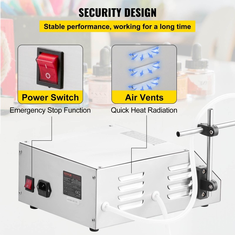 Nestetäyttökone GFK-160 5–3500 ml ruostumaton teräs LCD-näyttö itseimevä pumppu