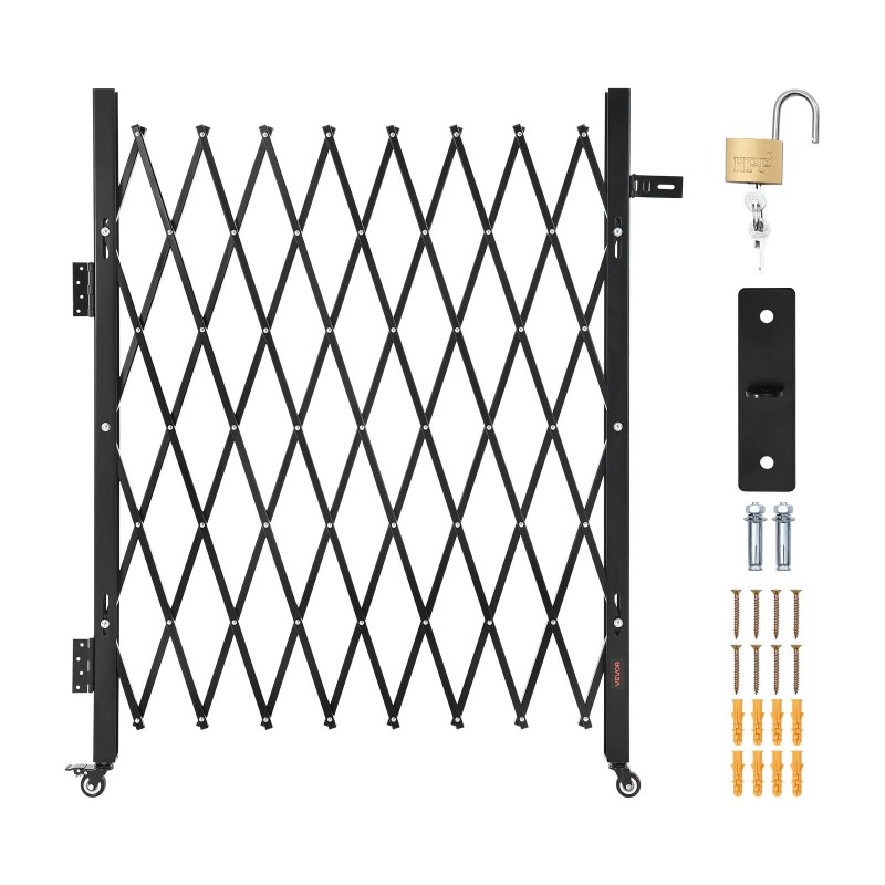 Taitettava teräsportti 170 × 131 cm lukittavilla 360° pyörillä sisäänkäynneille ja autotalliin