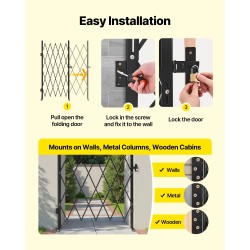 Teräksinen yksilehtinen taittuva turvaportti leveys 126 cm korkeus 197,5 cm lukittavilla pyörillä