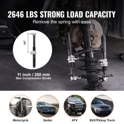 Kierrejousipuristin 2 kpl terästä 1200 kg 220–310 mm MacPherson-tyyppisille iskunvaimentimille