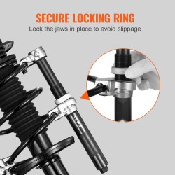 Kierrejousipuristin 2 kpl terästä 1200 kg 220–310 mm MacPherson-tyyppisille iskunvaimentimille