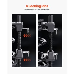 Kierrejousipuristinsarja 2 kpl raskaan käytön 265 mm 1200 kg autoihin ja moottoripyöriin