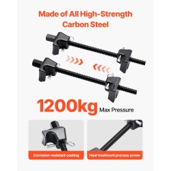 Kierrejousipuristinsarja 2 kpl raskaan käytön 265 mm 1200 kg autoihin ja moottoripyöriin