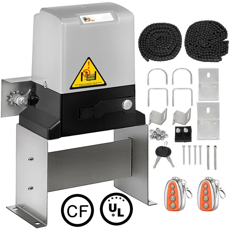 Liukuportin avaaja 360W kuparimoottorilla 817 kg kantaville porteille 13 m/min 2 kaukosäädintä