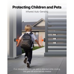 Sähköinen liukuportinavaaja 280 wattia valettu alumiinirunko muovikotelo 25 metriä 816 kilogrammaa