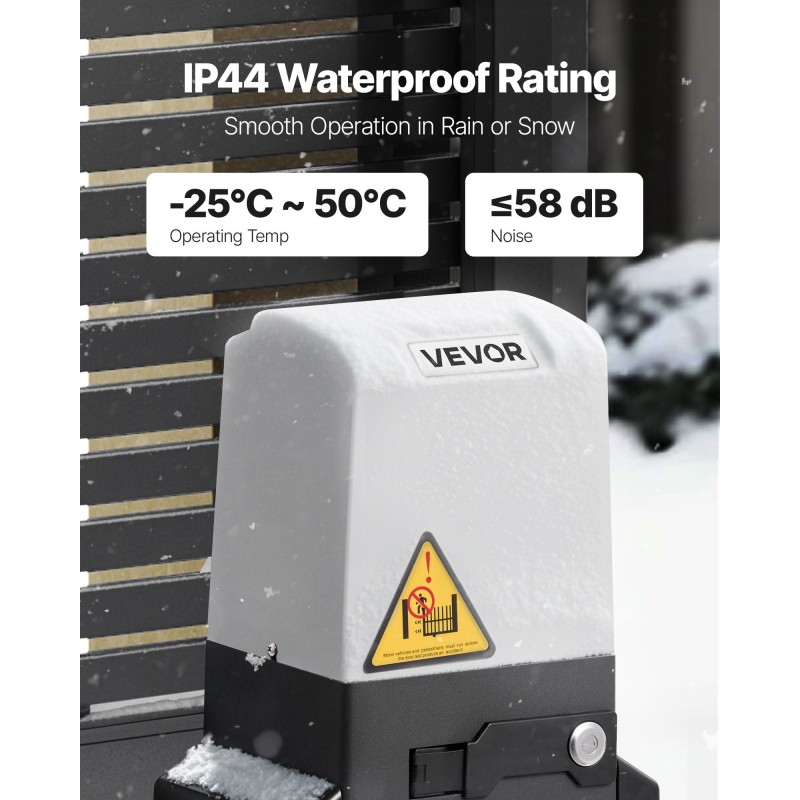 Sähköinen liukuportinavaaja 280 wattia valettu alumiinirunko muovikotelo 25 metriä 816 kilogrammaa