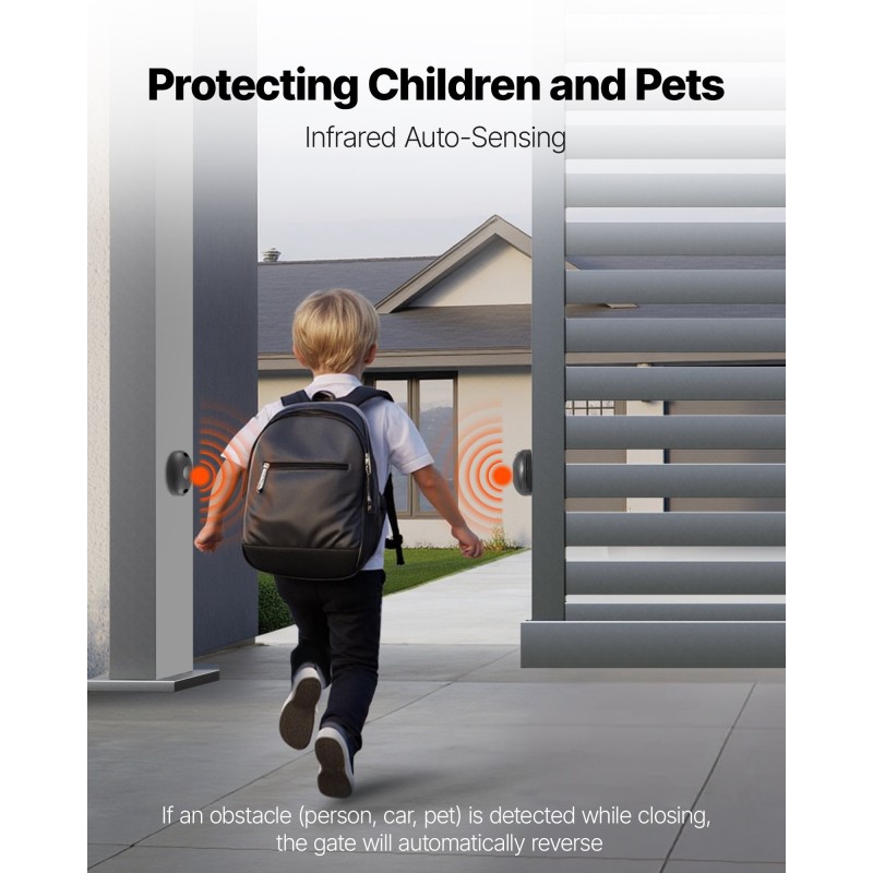 Liukuportin sähköinen avaaja 550W kuparimoottori nylonhammastanko 25 m 1500 kg