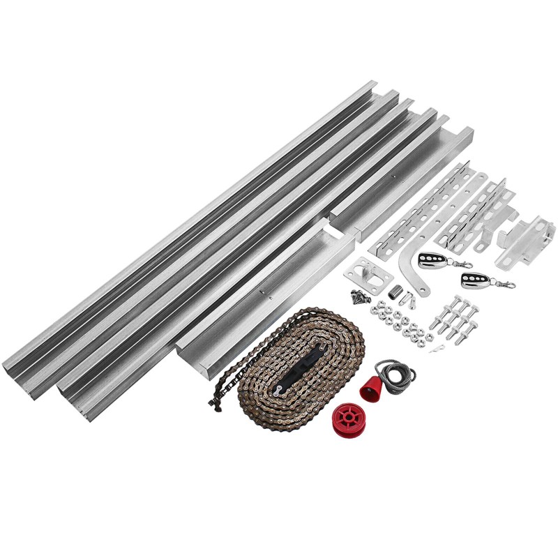 Autotallin oven avaaja 1000 N 24V moottori 3 m kiskosarja 2 kaukosäädintä