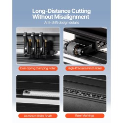 Kontuurileikkuri 53 tuumaa puoliksi automaattinen tarrakalvoille paperille ja tekstiileille