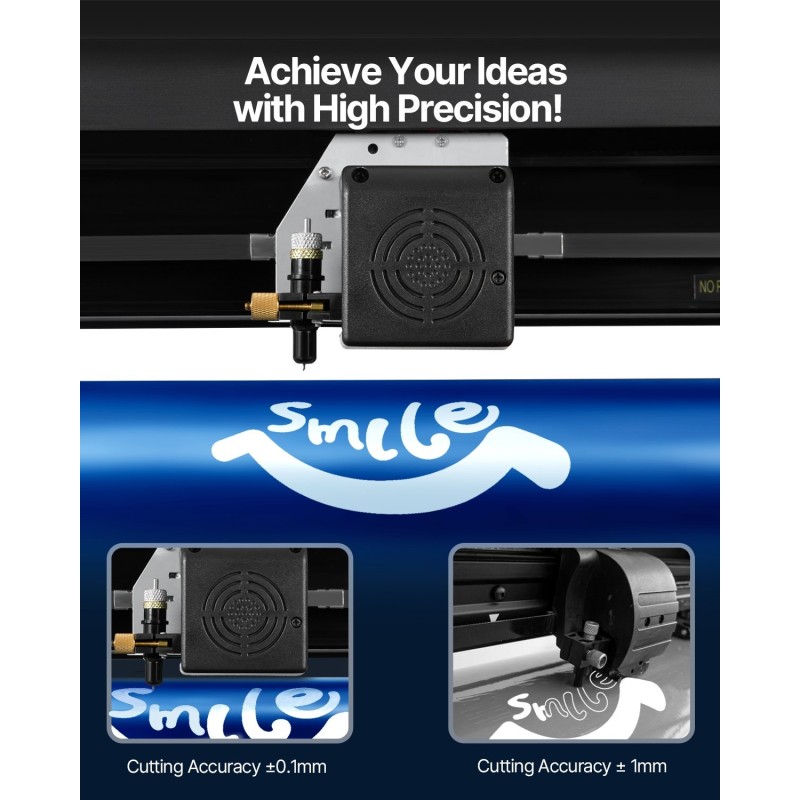 Kontuurileikkuri 53 tuumaa puoliksi automaattinen tarrakalvoille paperille ja tekstiileille