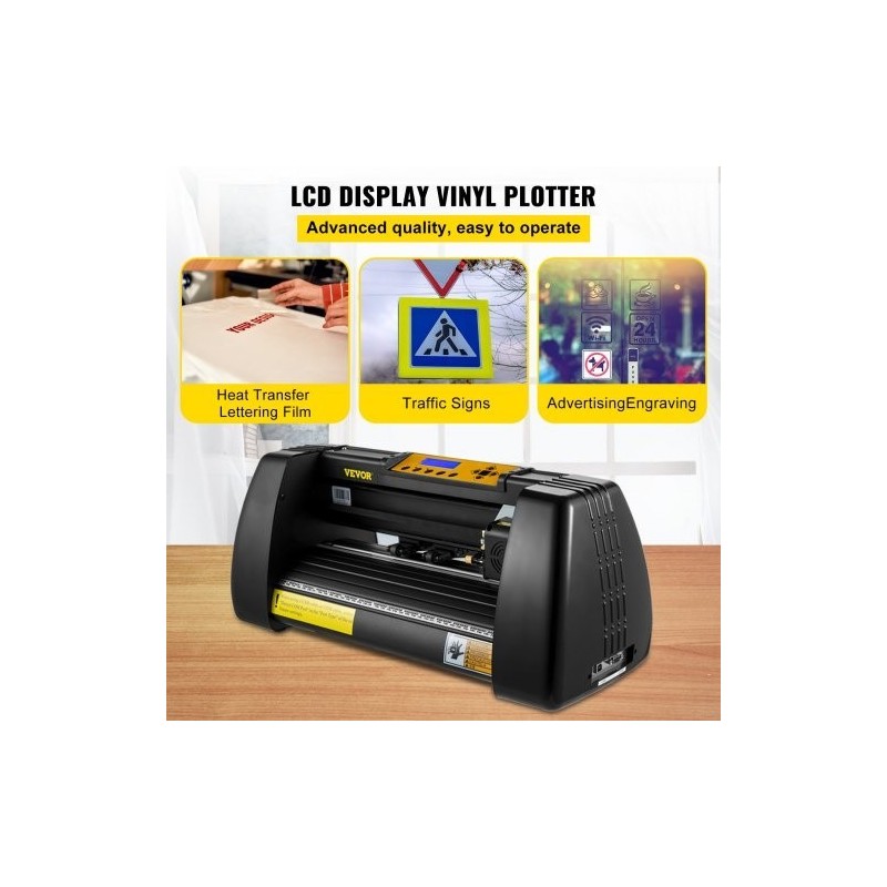 Vinyylileikkuri ja piirtokone 14 tuuman pöytämallinen 285 mm leikkuuleveydellä mukana ohjelmisto