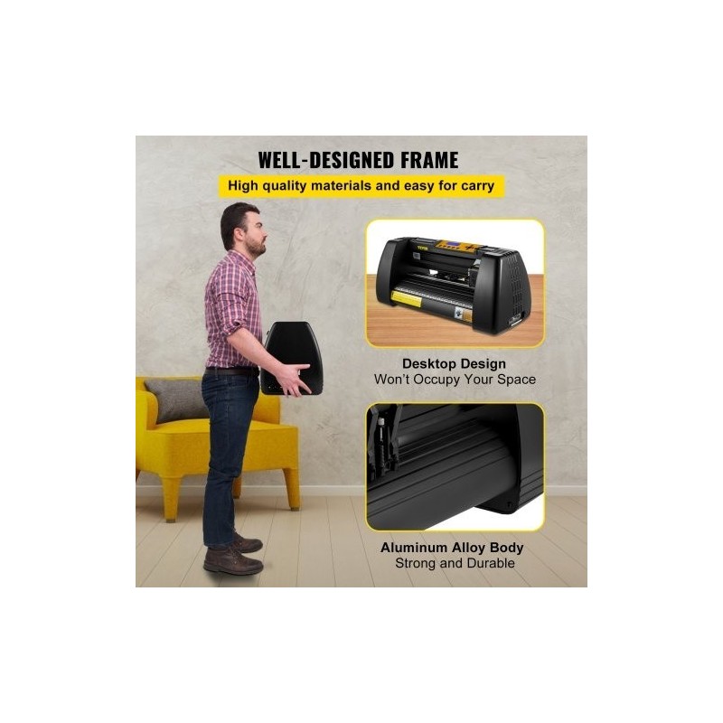 Vinyylileikkuri ja piirtokone 14 tuuman pöytämallinen 285 mm leikkuuleveydellä mukana ohjelmisto