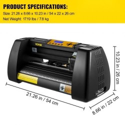 Vinyylileikkuri ja piirtokone 14 tuuman pöytämallinen 285 mm leikkuuleveydellä mukana ohjelmisto