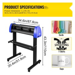 Vinyylileikkuri ammattikäyttöön alumiini 720 mm paperinsyöttö 630 mm leikkuuleveys lattiatelineellä