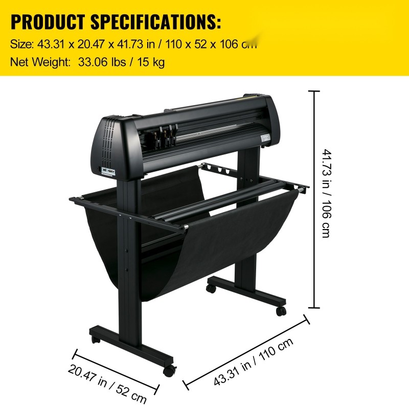 Manuaalinen vinyylileikkuri 870 millimetrin paperinsyötöllä 780 millimetrin leikkausleveydellä