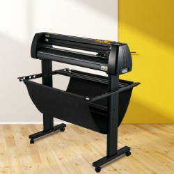 Manuaalinen vinyylileikkuri 870 millimetrin paperinsyötöllä 780 millimetrin leikkausleveydellä