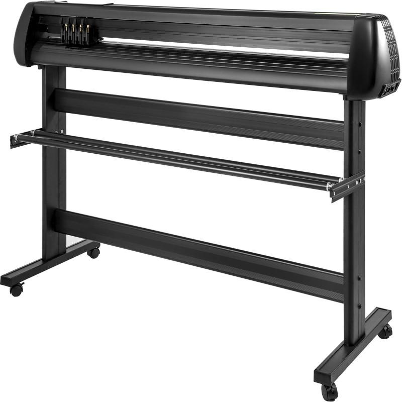 Vinyylileikkuri ja piirturi 53 tuuman lattiatelineellä tarroihin ja kyltteihin