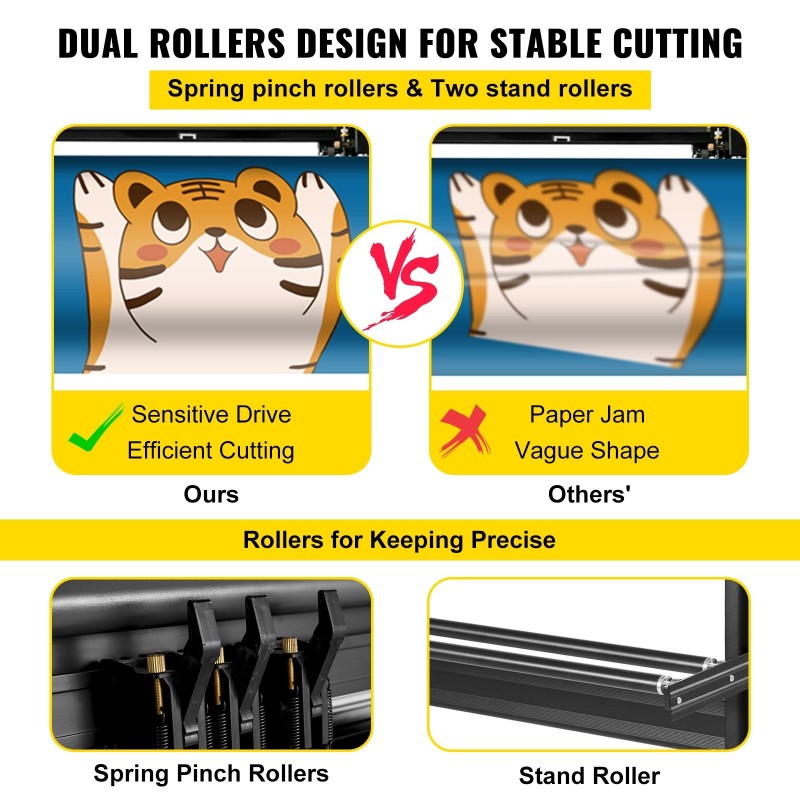 Vinyylileikkuri ja piirturi 28-tuumainen lattiatelineellä säädettävä leikkauspaine ja leikkausnopeus