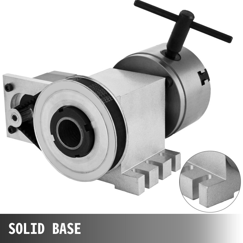 CNC 4-akselinen pyöröakseli 4-leukainen istukka 65 mm läpivienti 21 mm