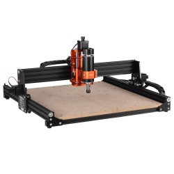 CNC-jyrsinkone alumiinirunko 400x400x60mm työalue 300W GRBL USB puulle akryylille