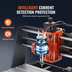 3-akselinen CNC-jyrsin ja kaiverruskone 300x200x72 mm 120 W