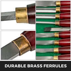 Sorvitalttasarja 8-osainen pikaterästerät 41 cm puukahvat puulaatikko puuntyöstöön