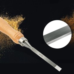 Talttasarja 12-osainen HSS-terät 95 mm puun sorvaukseen lakatut puukahvat säilytyslaatikko