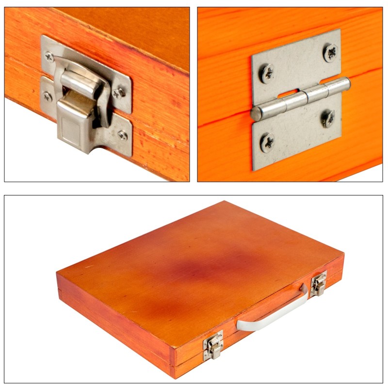 Talttasarja 12-osainen HSS-terät 95 mm puun sorvaukseen lakatut puukahvat säilytyslaatikko