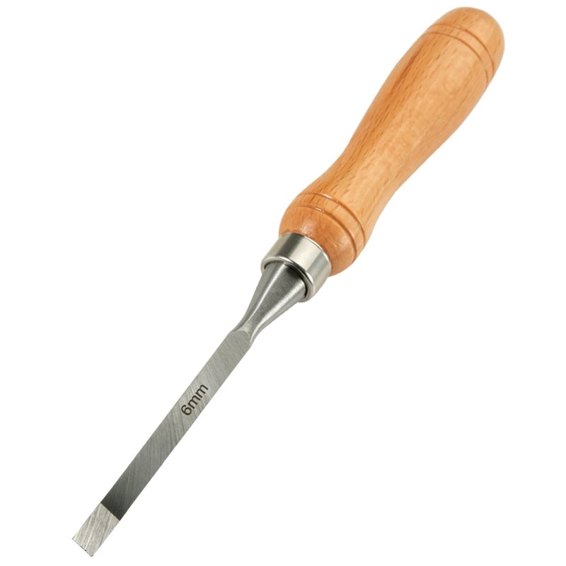 Talttasarja 12-osainen HSS-terät 95 mm puun sorvaukseen lakatut puukahvat säilytyslaatikko