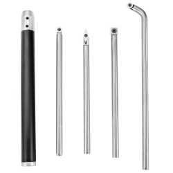 Puunsorvaustyökalusarja 4 osainen kovametalliterillä alumiinikahvalla kahva 295 mm varsi 250 mm