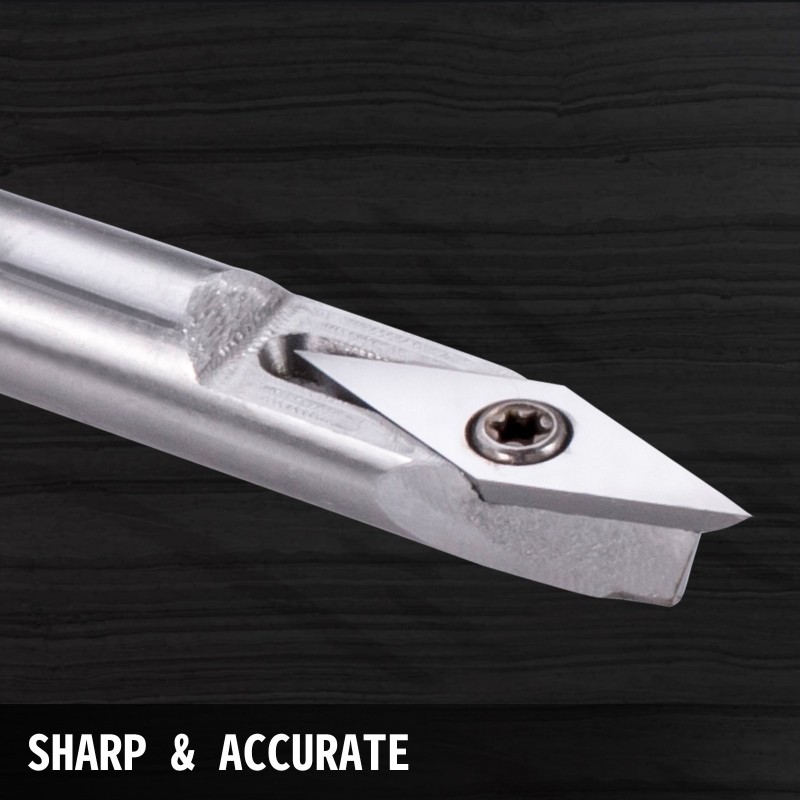 Puunsorvaustyökalusarja 4-osainen kovametalliterillä alumiinikahvalla kahva 295 mm varsi 250 mm