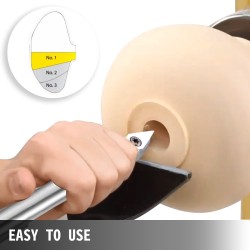 Puunsorvaustyökalusarja 4-osainen kovametalliterillä alumiinikahvalla kahva 295 mm varsi 250 mm