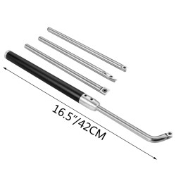 Puunsorvaustyökalusarja 4-osainen kovametalliterillä alumiinikahvalla kahva 295 mm varsi 250 mm