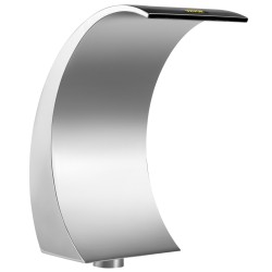 Allassuihkulähde ruostumattomasta teräksestä 60 cm korkea 30 cm leveä ulkokäyttöön