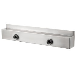 Vesiputouslippa ruostumattomasta teräksestä 60x11 5x8 cm puutarhaan ja altaaseen