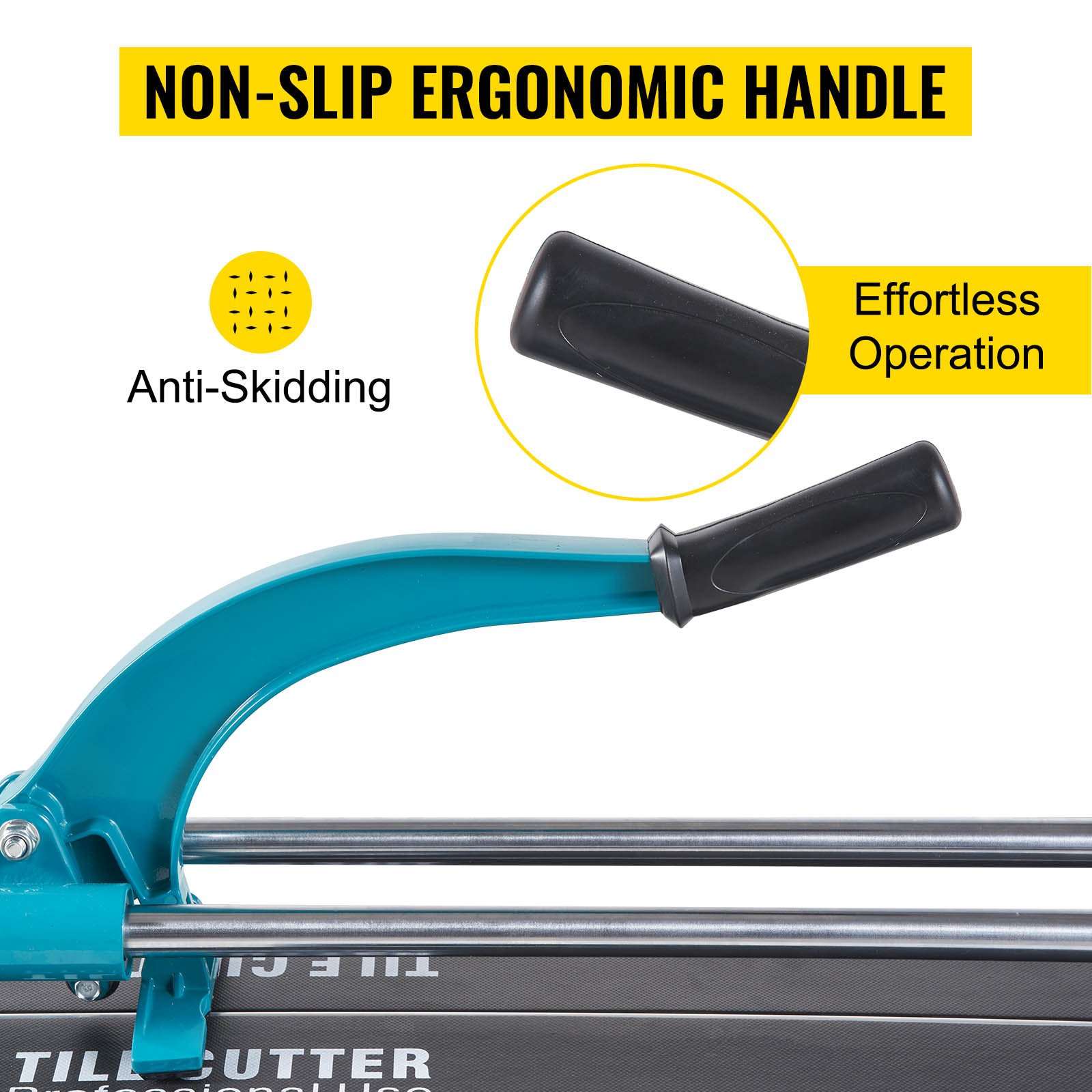 Ergonominen luistamaton kahva