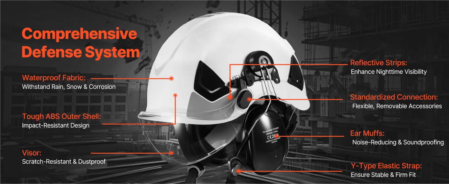 ABS-kuori ja heijastavat nauhat