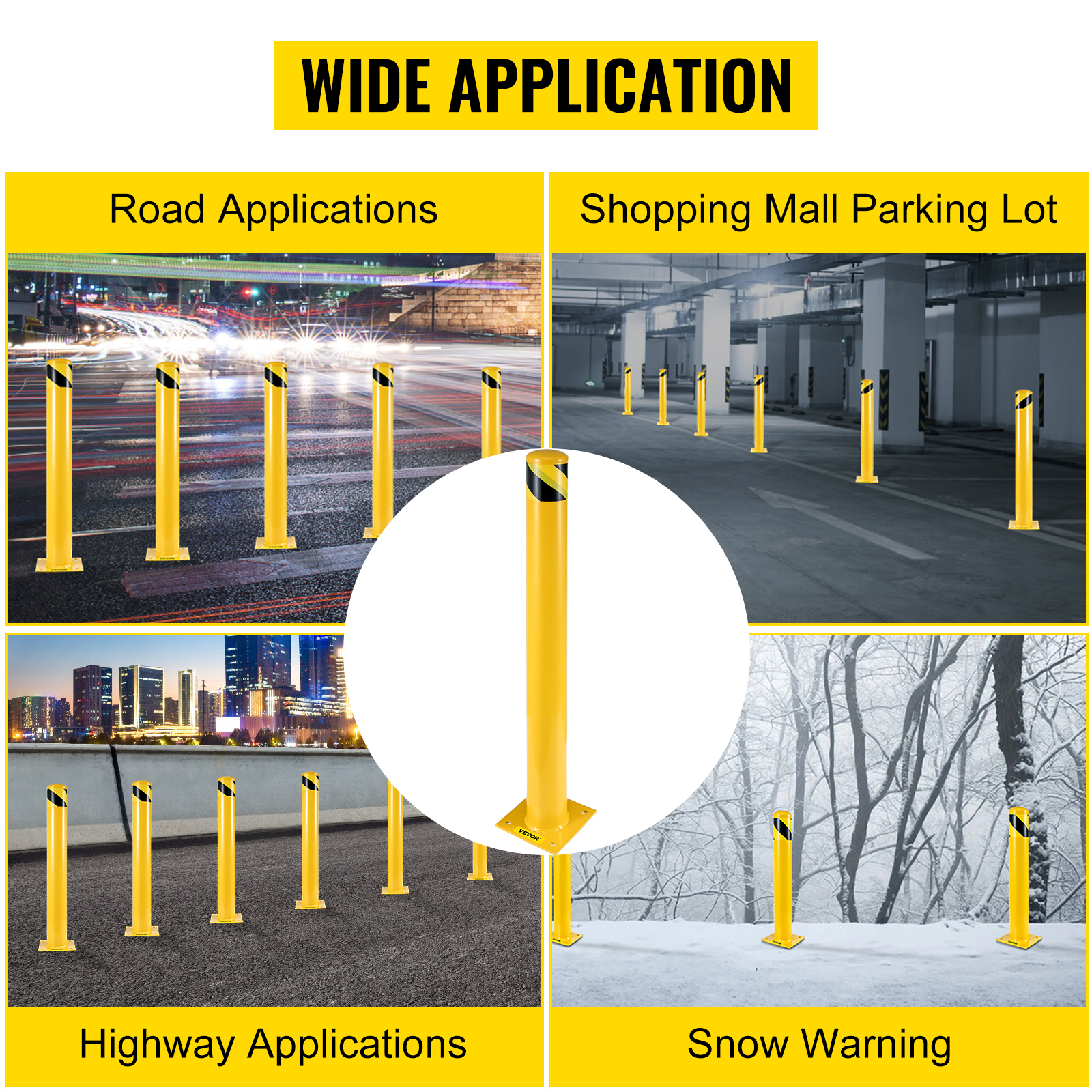 Turvapylväs liikenneherkälle alueelle