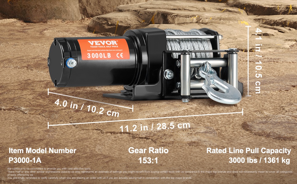 Sähkövinssin mitat ja rakenne