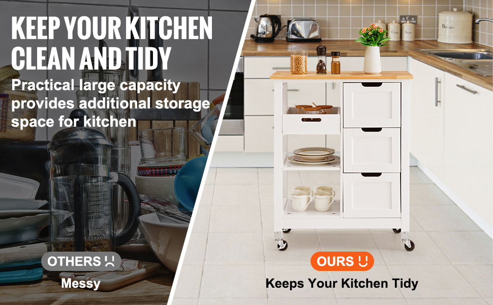 Keittiösaarekkeen laatikot, kaapit ja maustehylly